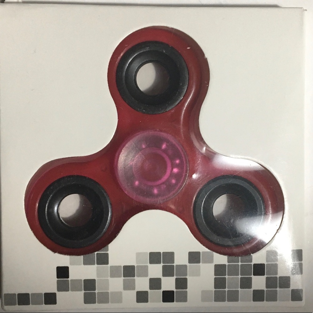 Item# 303. New in box red fidget spinner